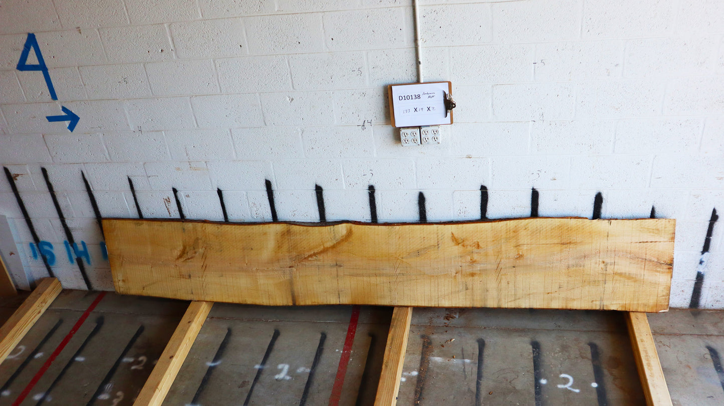 8/4 Ambrosia Maple <br> 133" x 19" x 2" <br> D10138