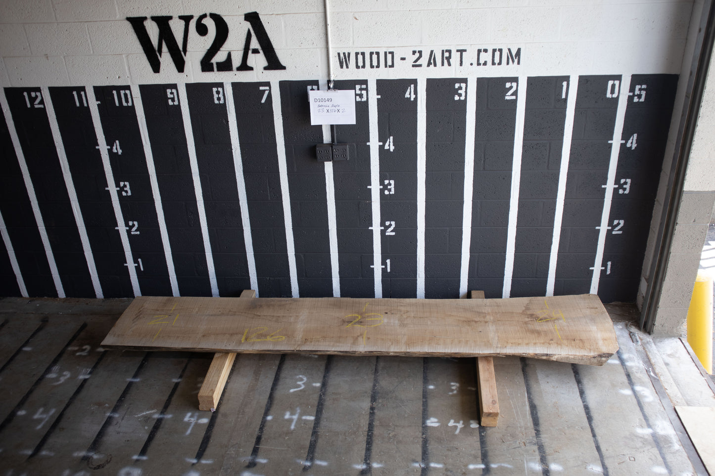 8/4 Ambrosia Maple <br> 126" x 23" x 2" <br> D10149