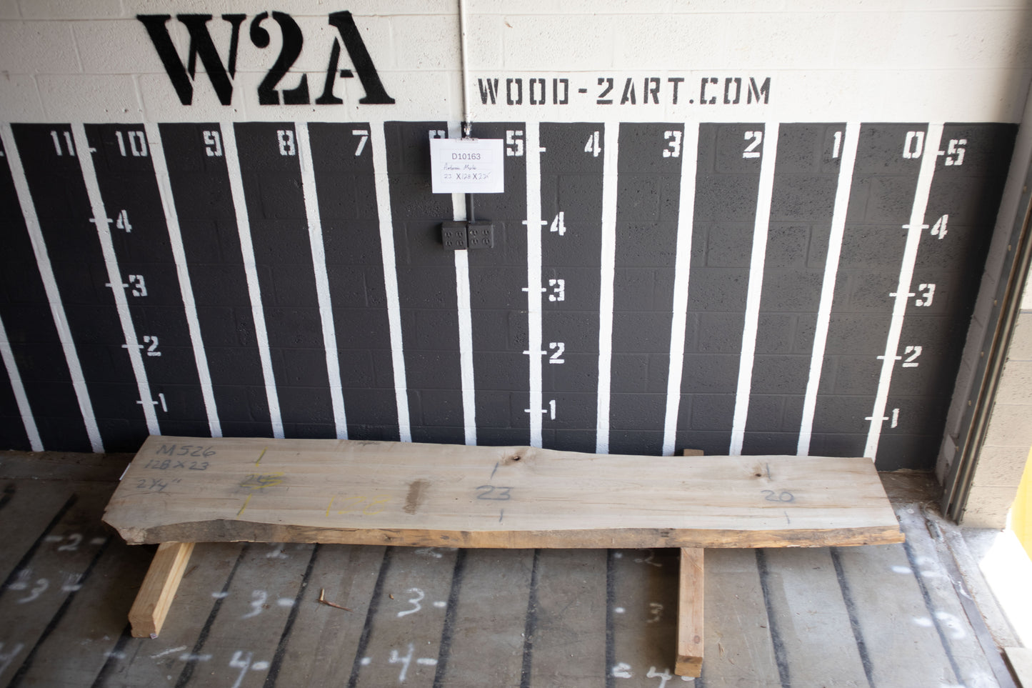 8/4 Ambrosia Maple <br> 128" x 23" x 2.25" <br> D10163