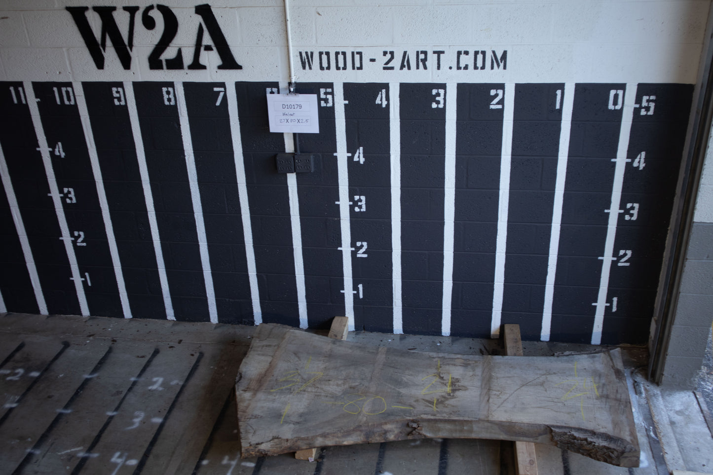 10/4 Walnut <br> 80" x 27" x 2.5" <br> D10179