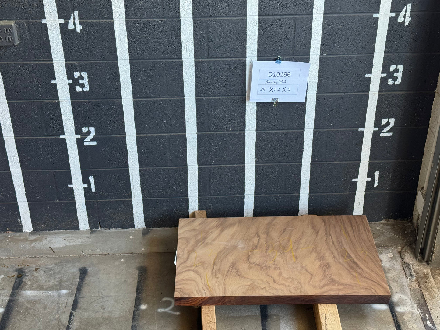 10/4 Monkey Pod <br> 39" x 23" x 2" <br> D10196