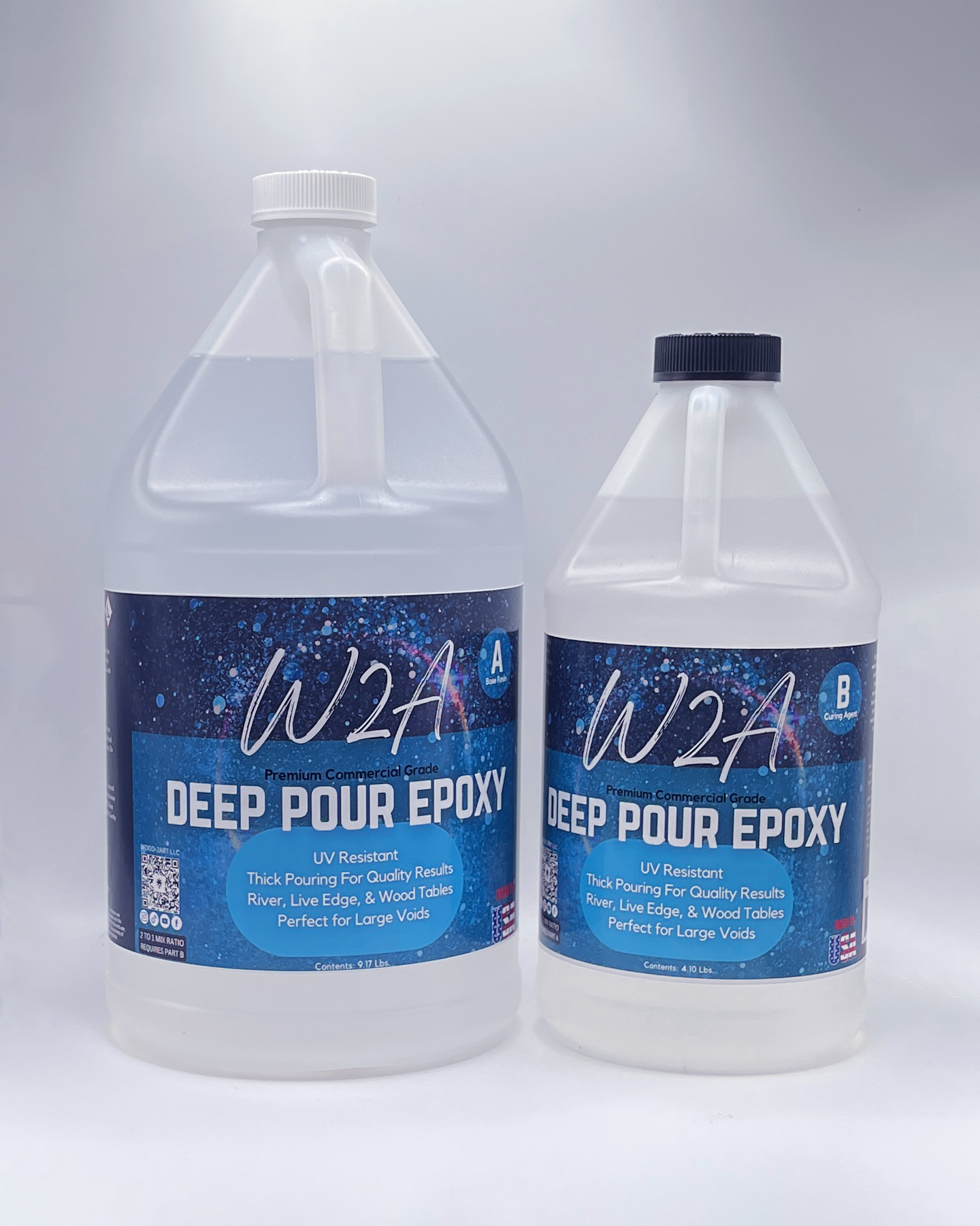 1.5 Gallon 5.7 L 2'' Deep Pour Epoxy Resin Clear Epoxy Resin Kit Free  Express Shipping River Tables & Casting 