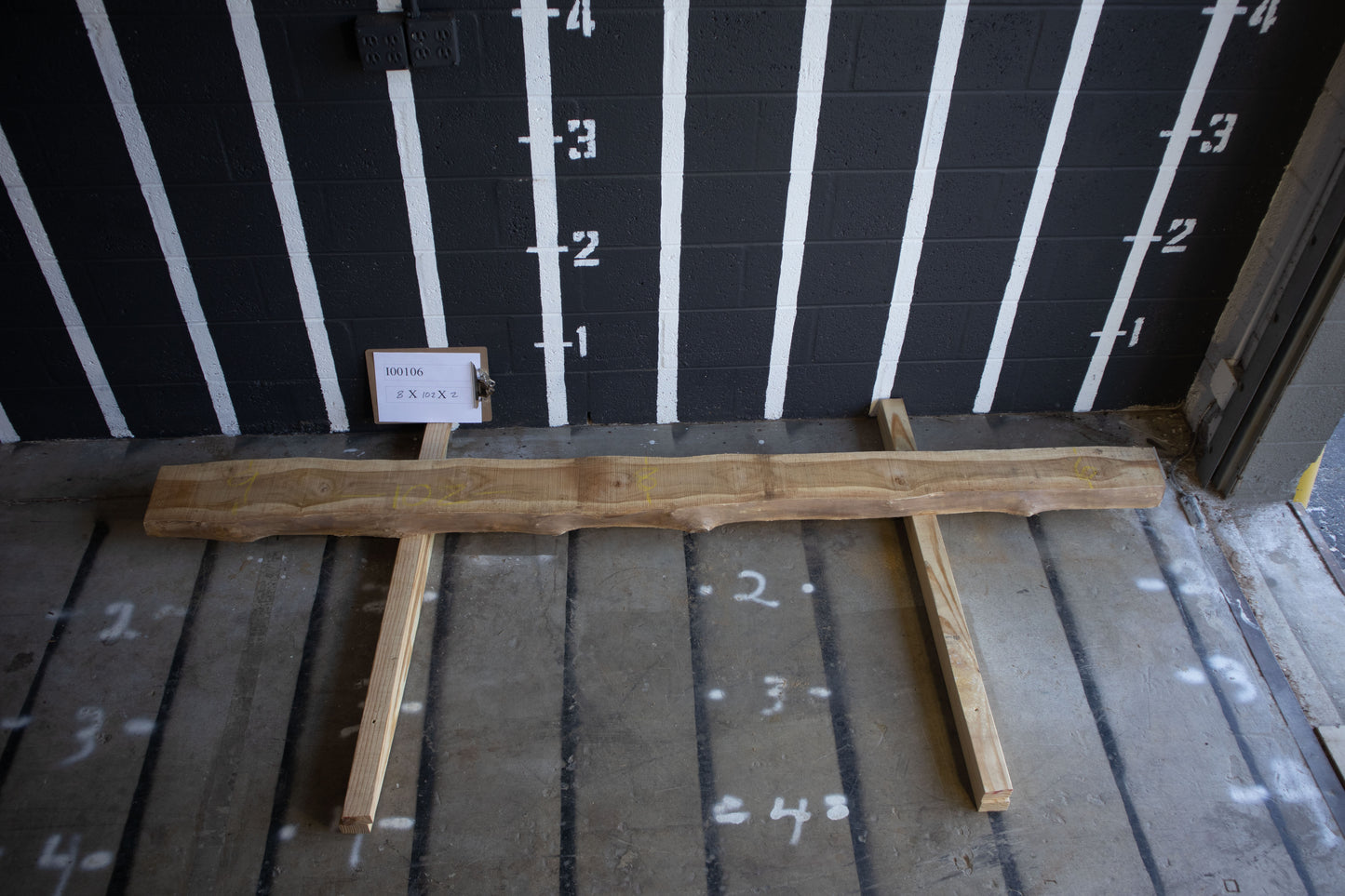 8/4 Teak <br> 102" x 8" x 2" <br> I00106