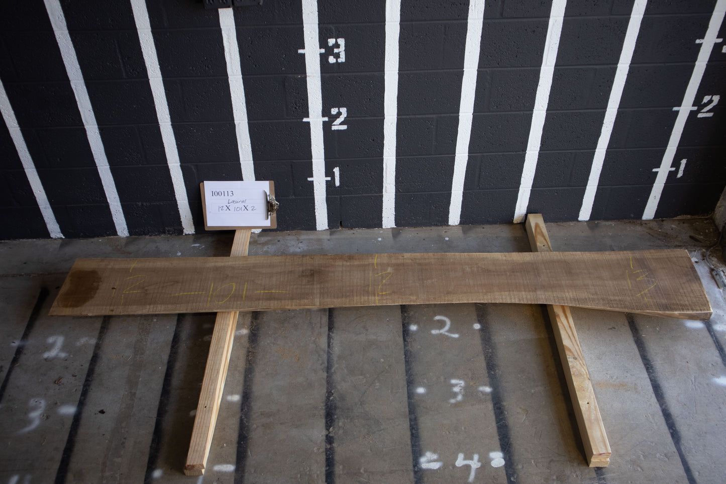 8/4 Laurel <br> 101" x 12" x 2" <br> I00113