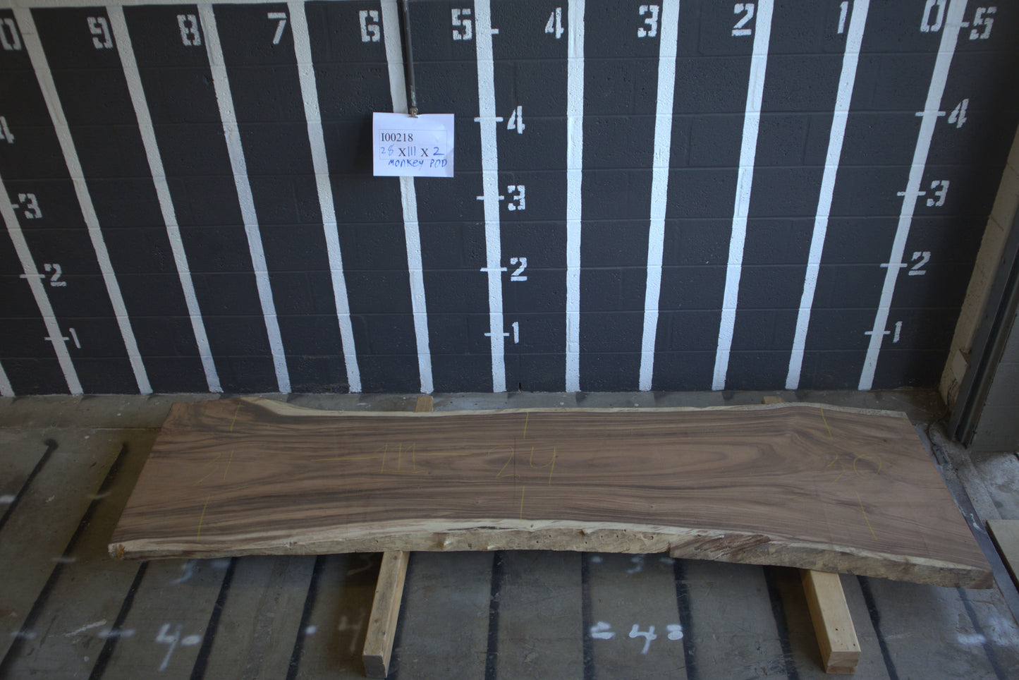 8/4 Monkey Pod <br> 111" x 28" x 2" <br> I00218