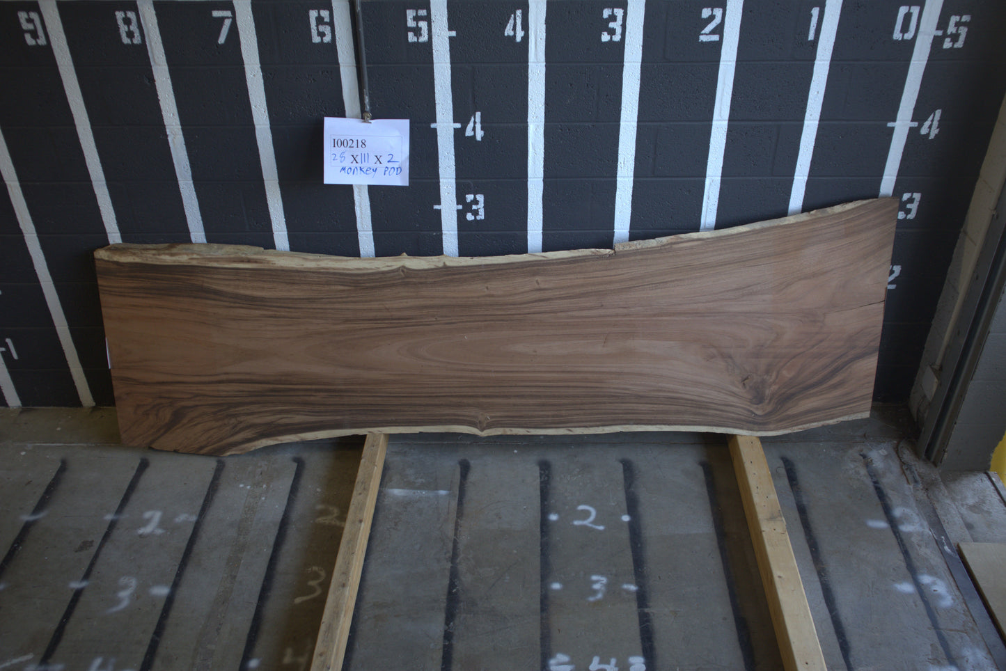 8/4 Monkey Pod <br> 111" x 28" x 2" <br> I00218