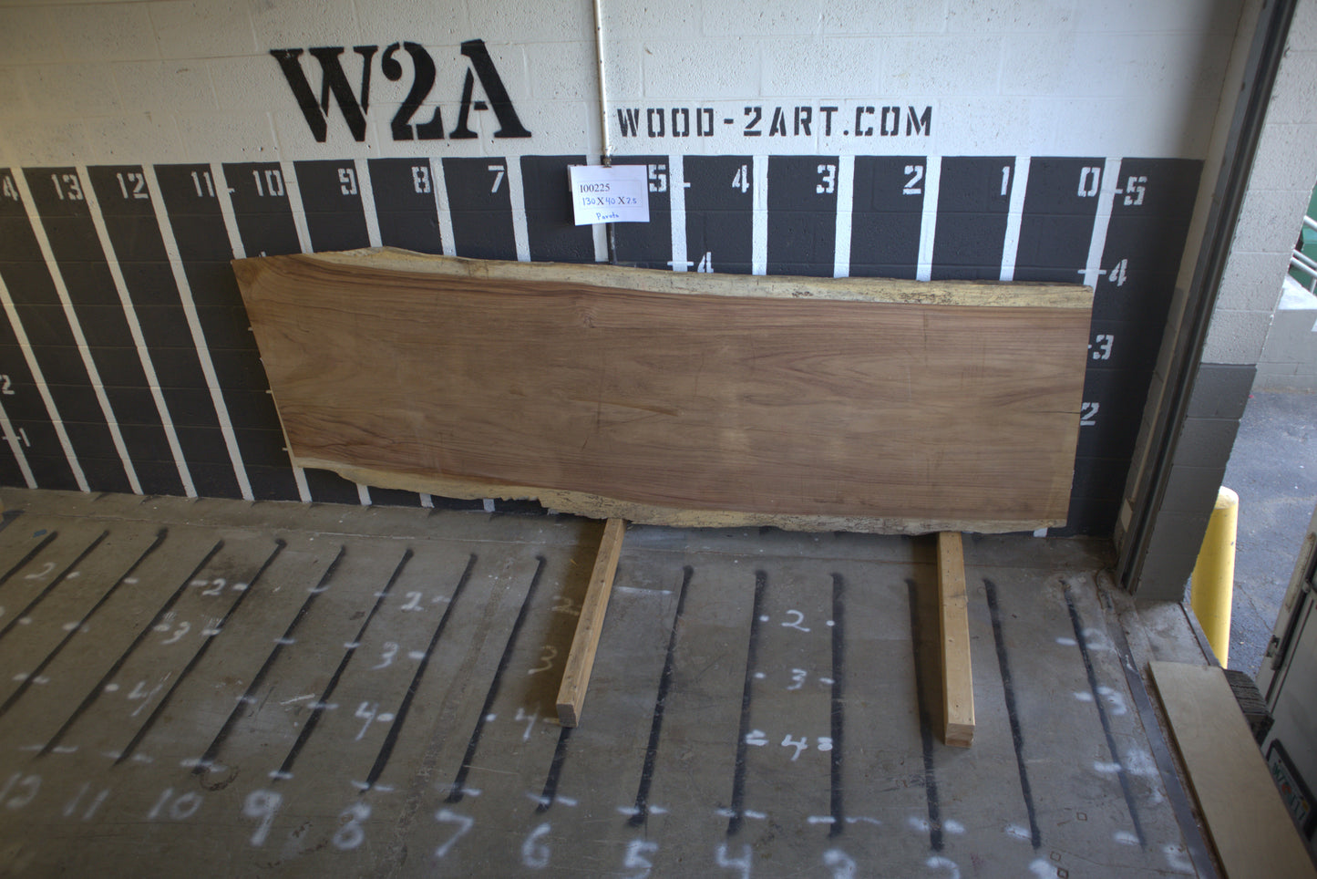 10/4 Parota <br> 130" x 40" x 2.5" <br> I00225