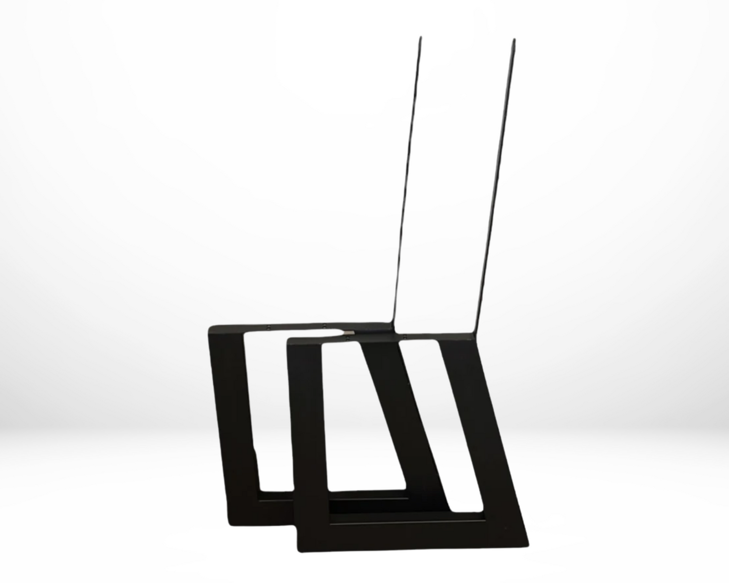 Trapezoid-Shaped Bench Legs with Back Support <br> 34" Tall <br> TL1465A