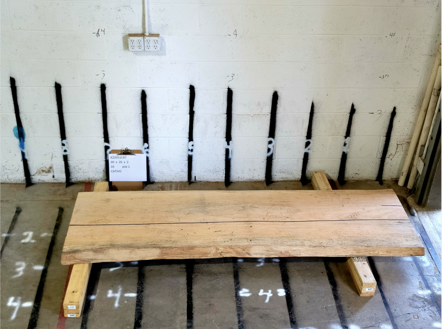 Captivo 90 x 26 x 2 (28/29) Slabs Wood-2Art