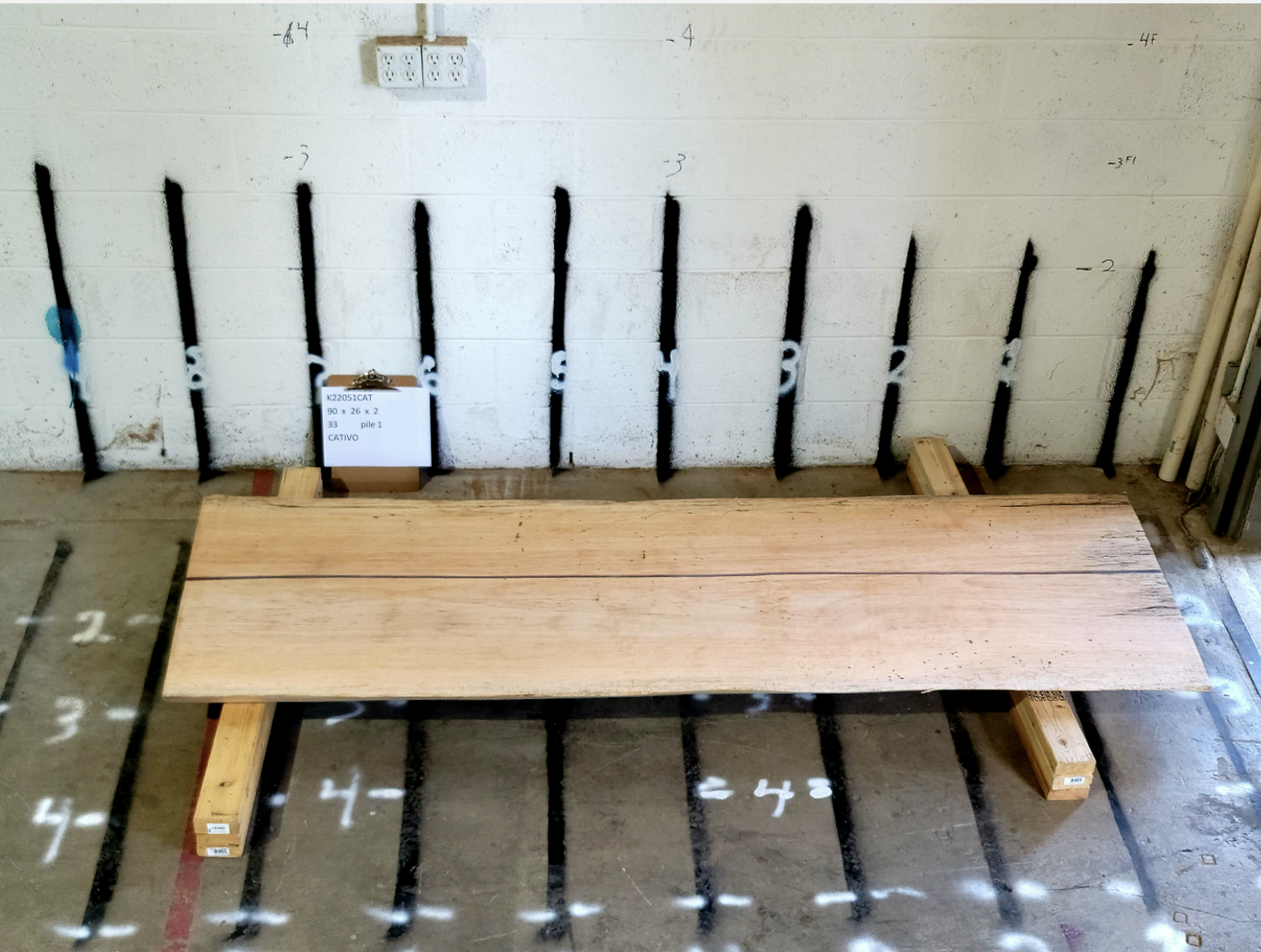Captivo 90 x 26 x 2 (28/29) Slabs Wood-2Art