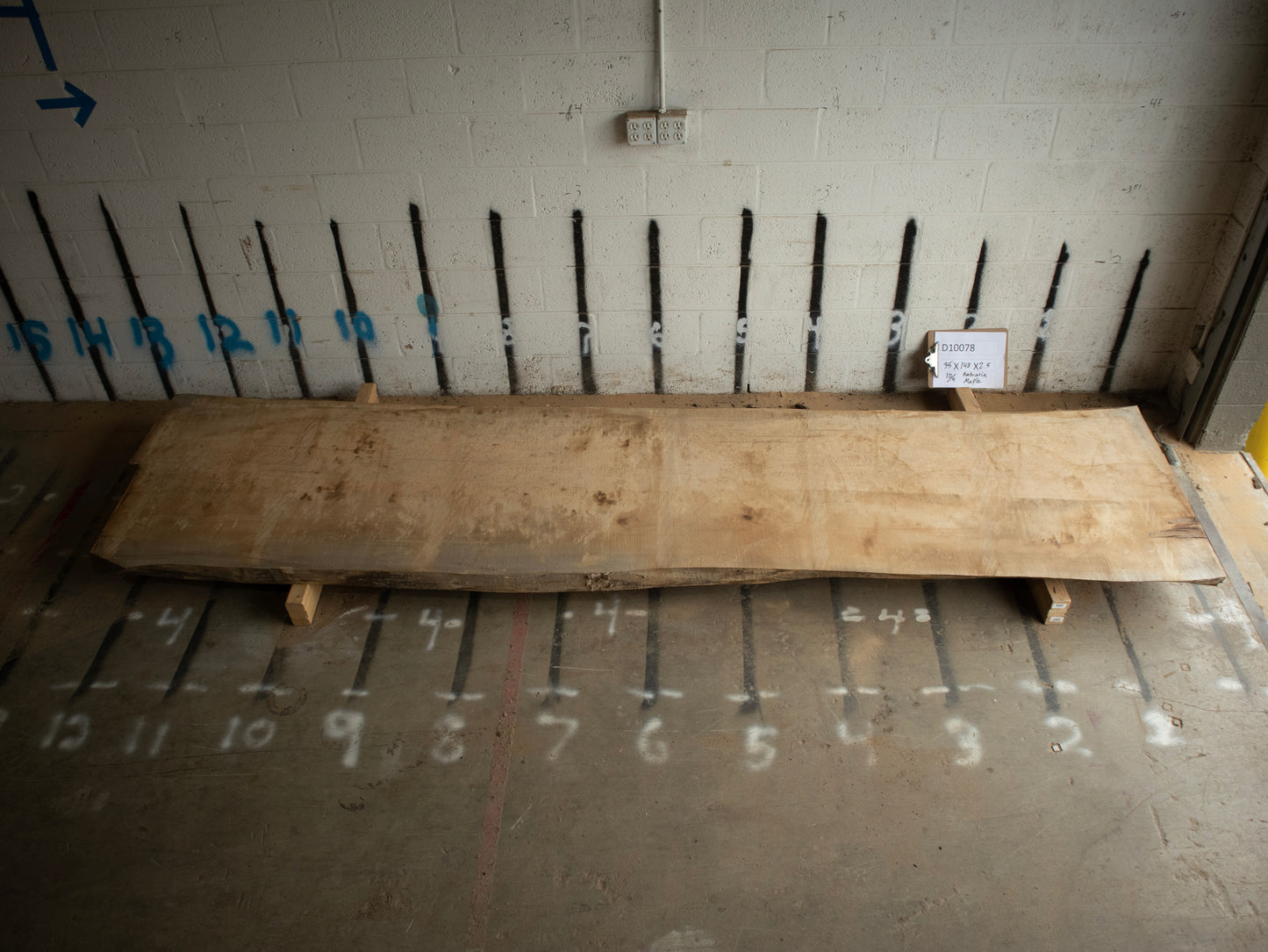 10/4 Ambrosia Maple <br> 35" x 148" x 2.5" <br> D10078