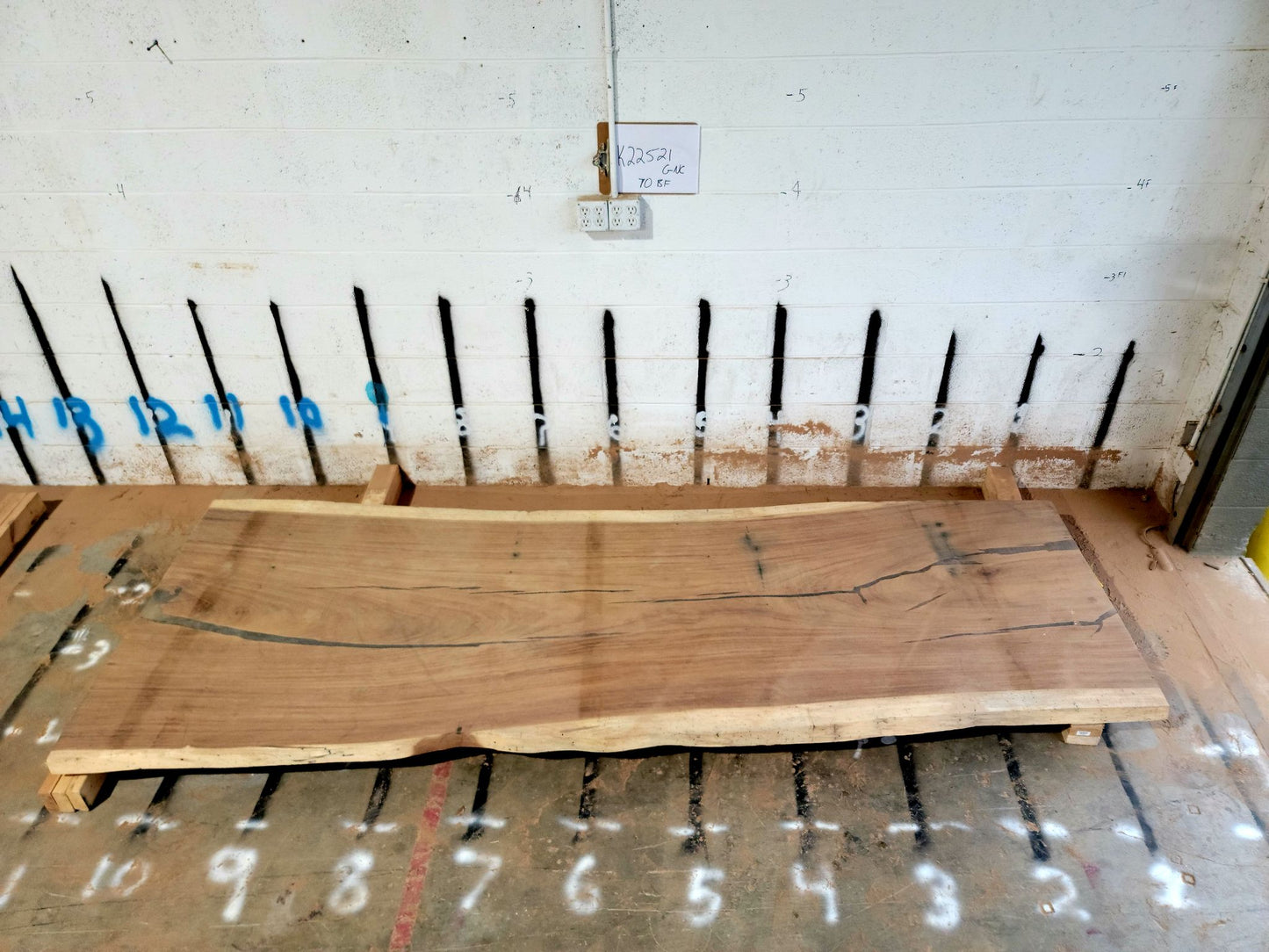 8/4 Parota <br>123" x 41" x 2" <br> K22521GNC