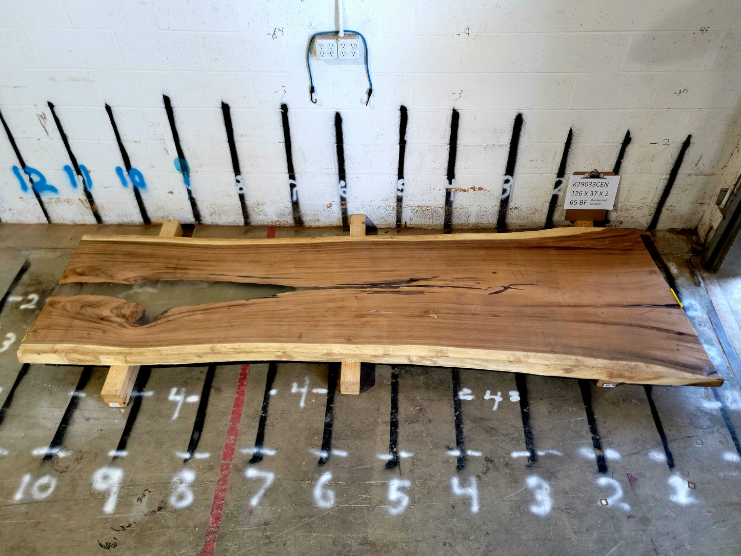 8/4 Monkey Pod <br> 126" x 37" x 2" <br> K29033CEN