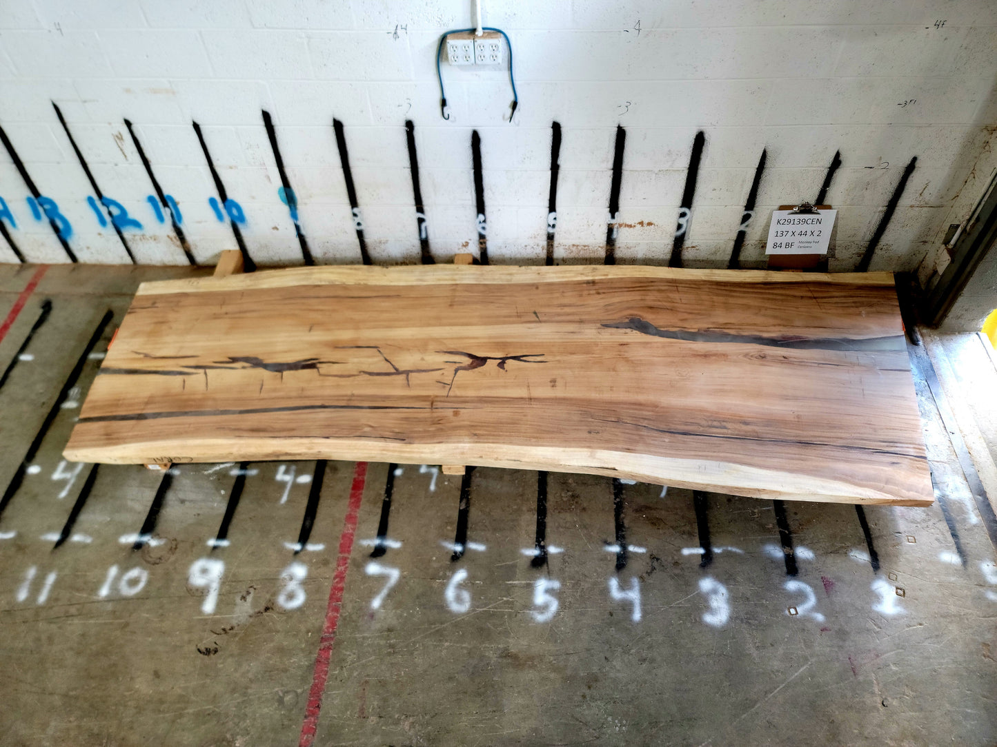 8/4 Monkey Pod <br> 137" x 44" x 2" <br> K29139CEN