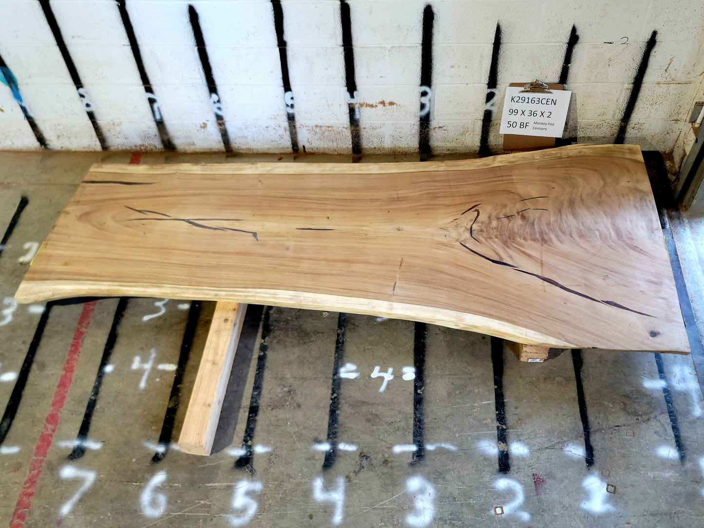 8/4 Monkey Pod <br> 99" x 36" x 2" <br> K29163CEN