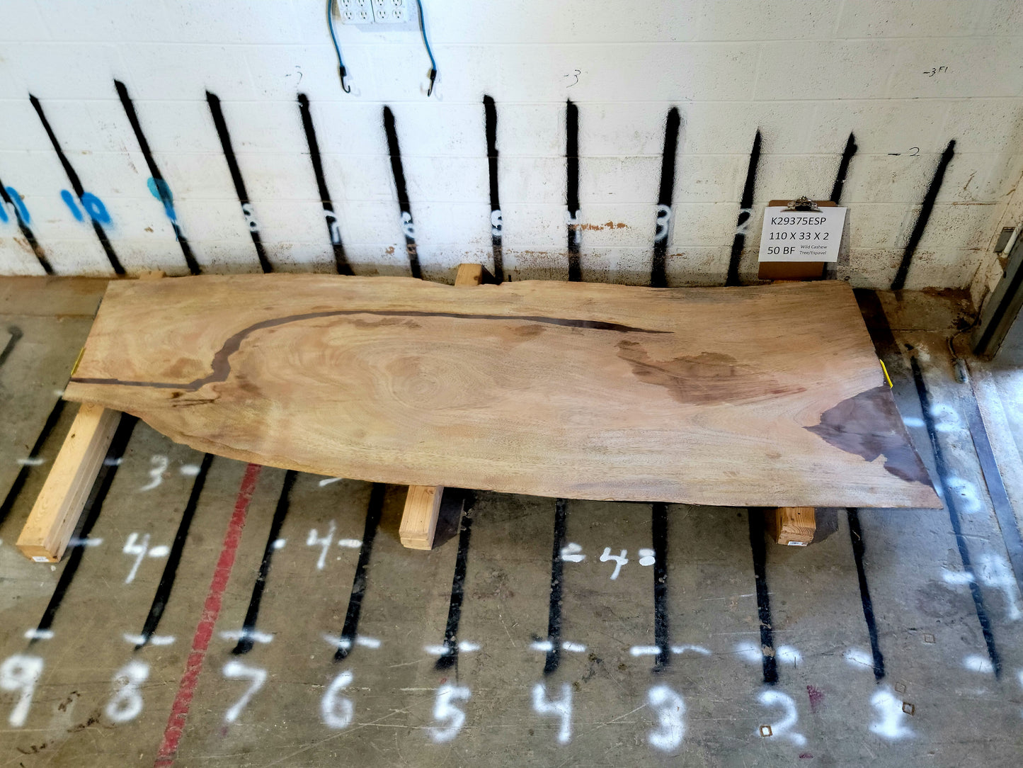 8/4 Wild Cashew <br> 110" x 33" x 2" <br> K29375ESP