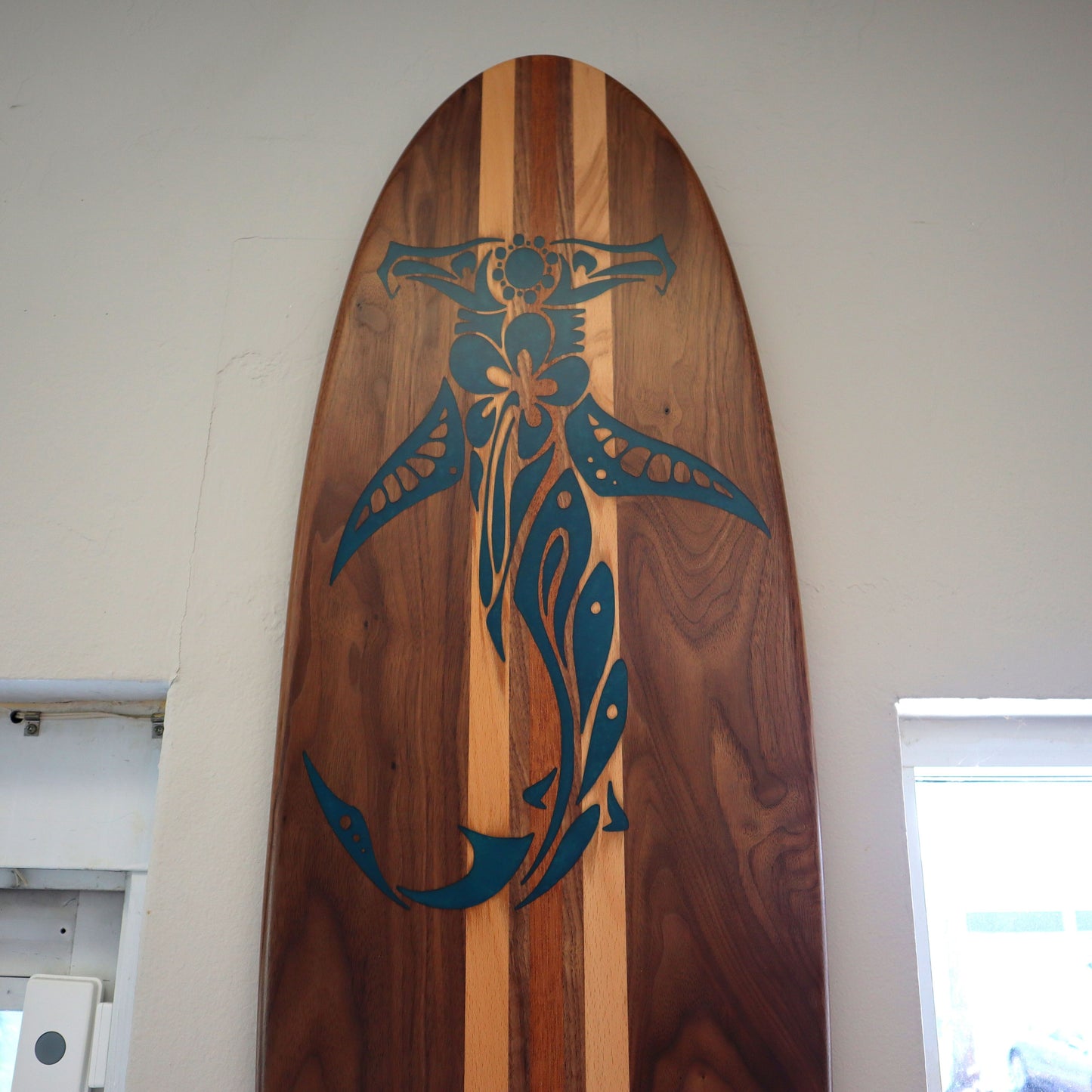 Multi-Wood <br> Decorative Surfboard <br> PF-SURF-02