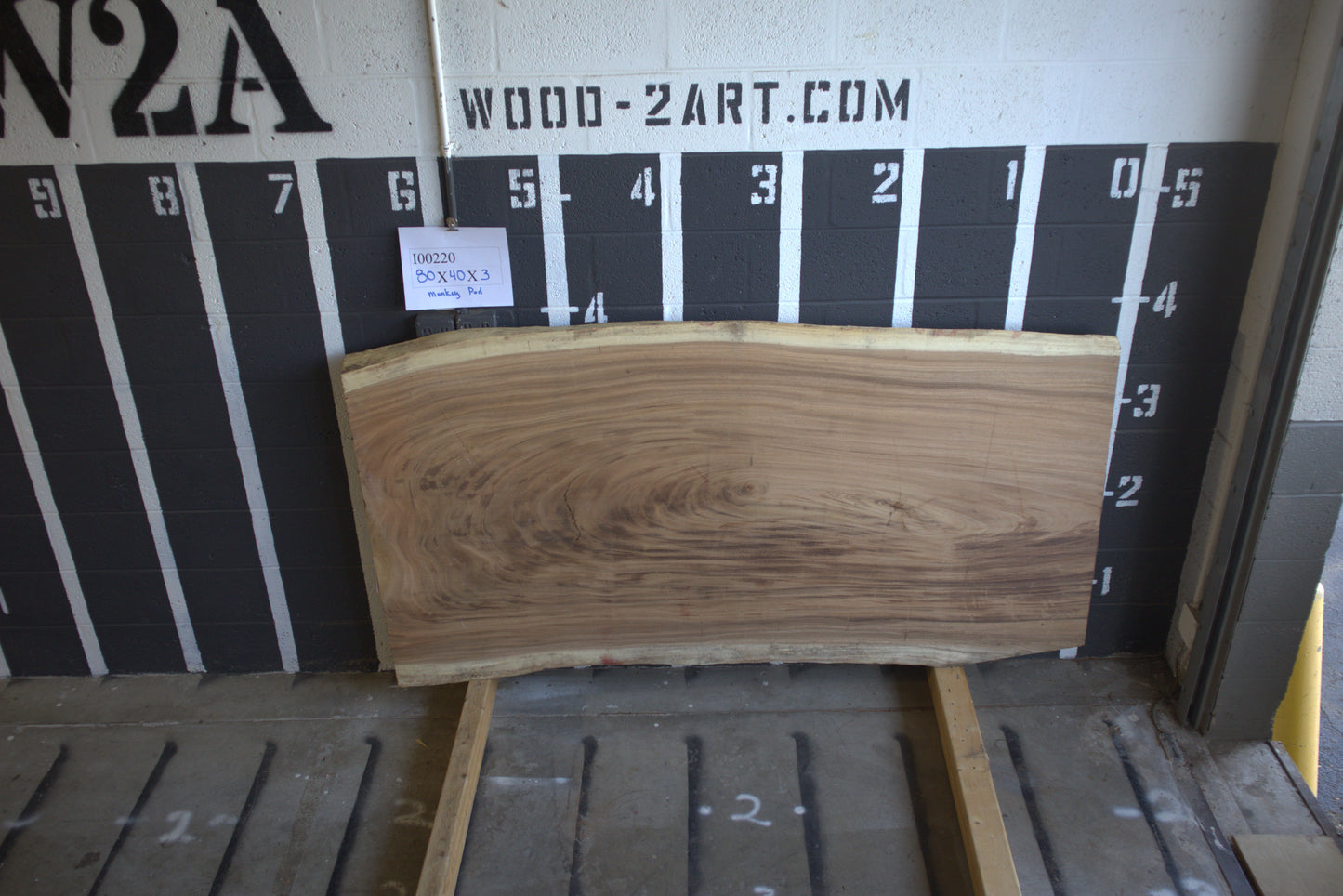 12/4 Monkey Pod <br> 80" x 40" x 3" <br> I00220