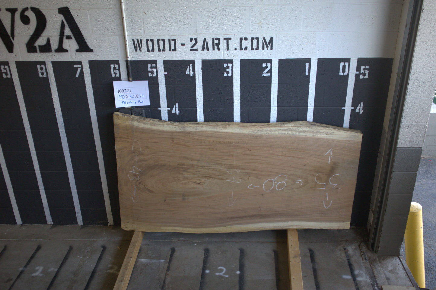 10/4 Monkey Pod <br> 80" x 40" x 2.5" <br> I00221