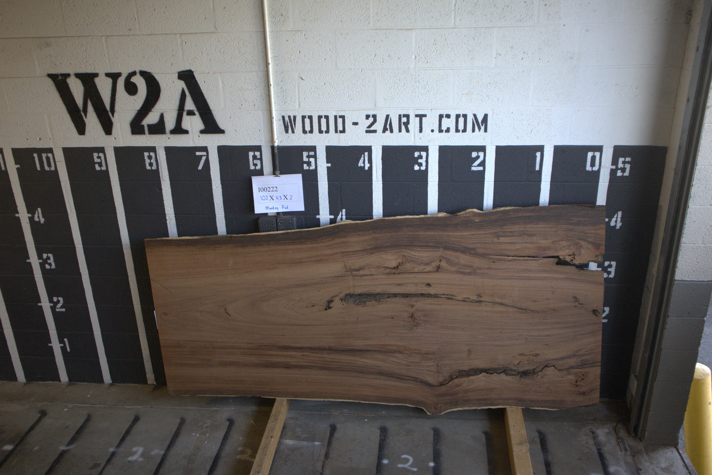 8/4 Monkey Pod <br> 102" x 43" x 2" <br> I00222