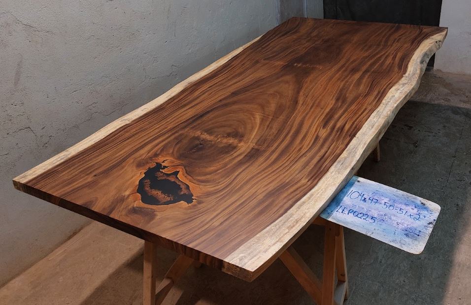 Table <br> Monkey Pod <br> 104'' X 49'' X 2'' <br> LEP225