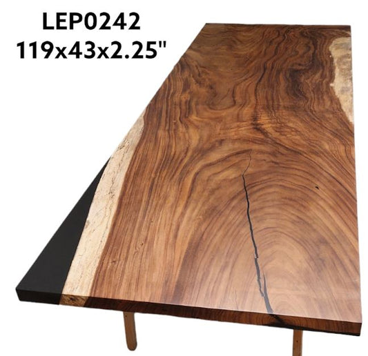Table <br> Monkey Pod <br> 119'' X 43'' X 2.25'' <br> LEP242