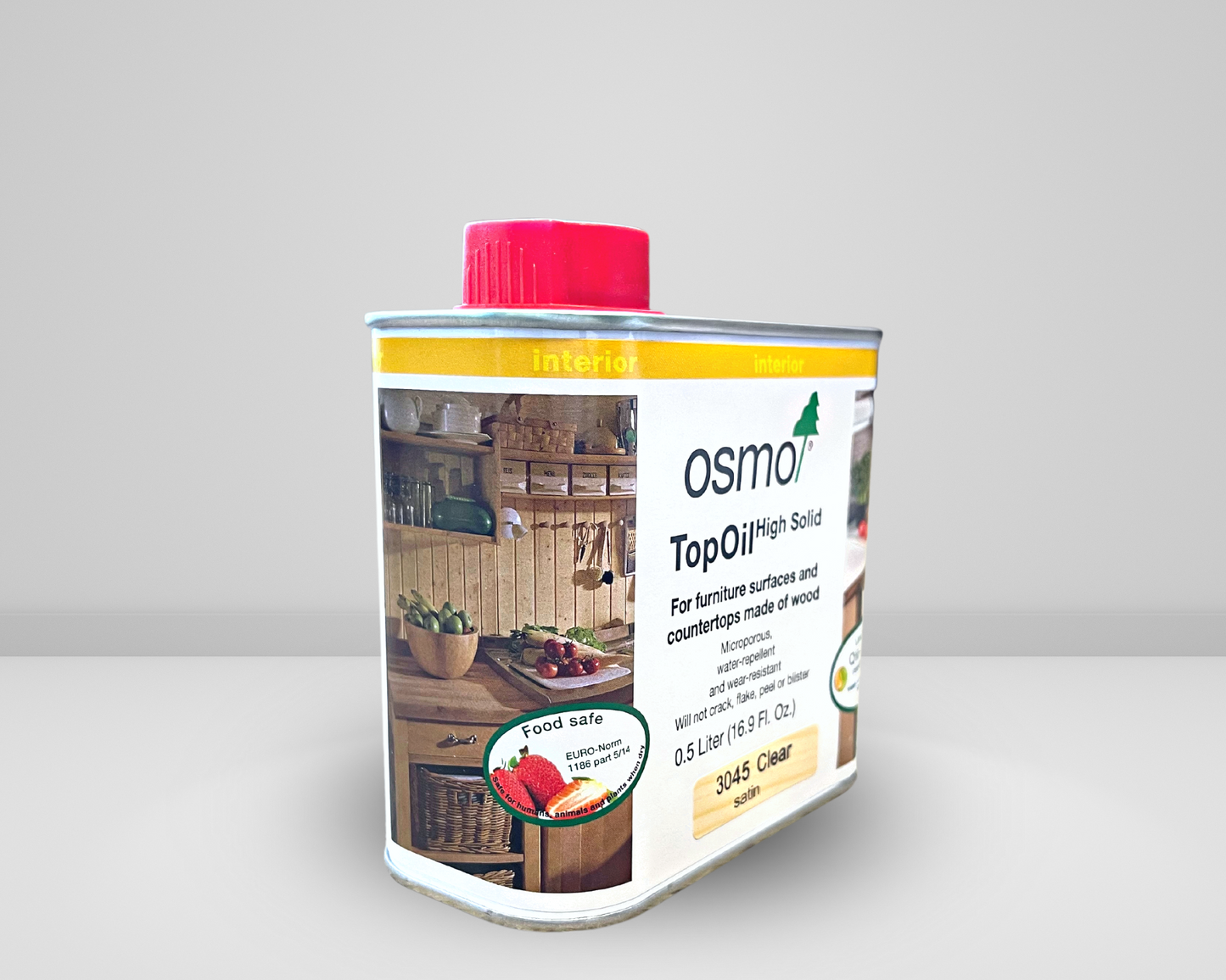 OSMO 3045 <br> Top Oil <br> High Solid <br> Clear Satin<br> .5L